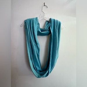 Onassis turquoise blue infinity scarf
